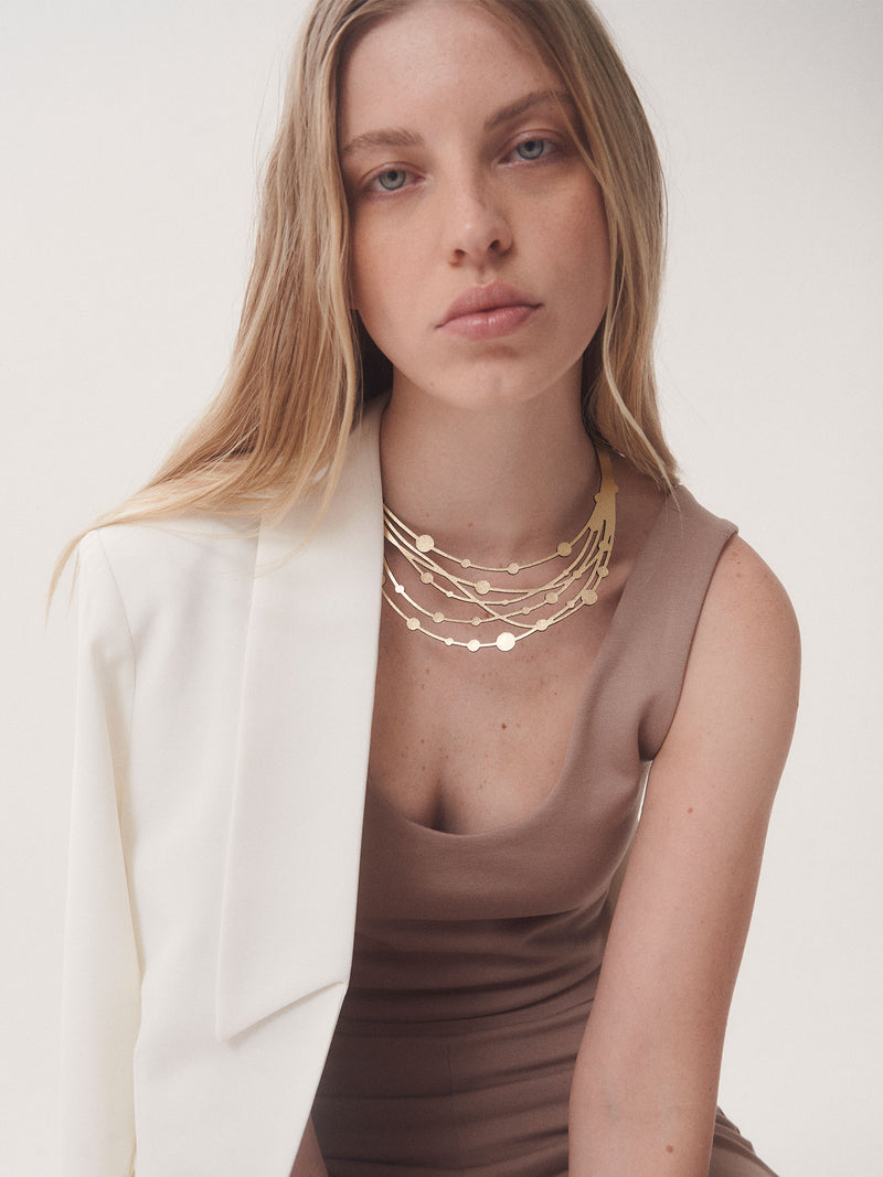 Victoria Threads Necklace - Gold