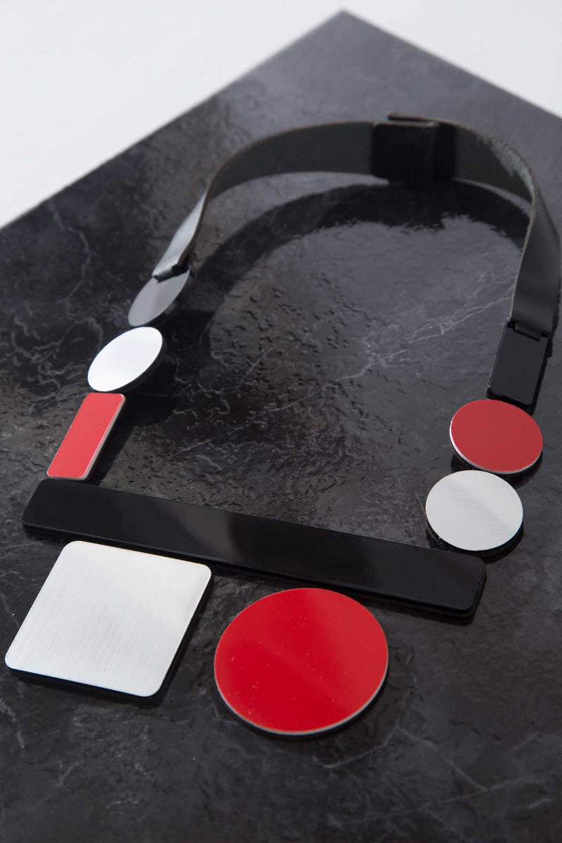 Bauhaus Necklace - Square/Circle