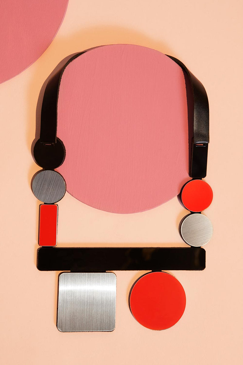 Bauhaus Necklace - Square/Circle