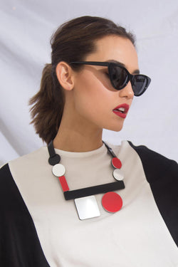 Collier Bauhaus - Carré / Cercle