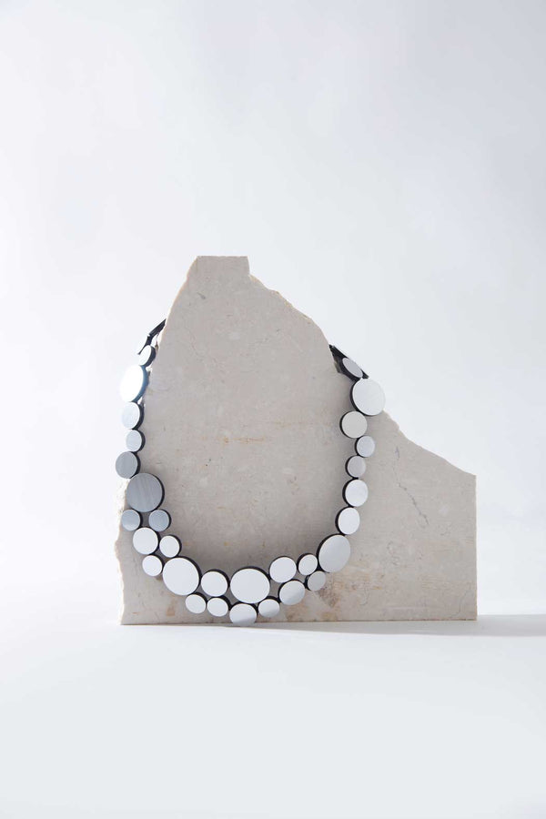 Abstraction Necklace - Fizz - Silver