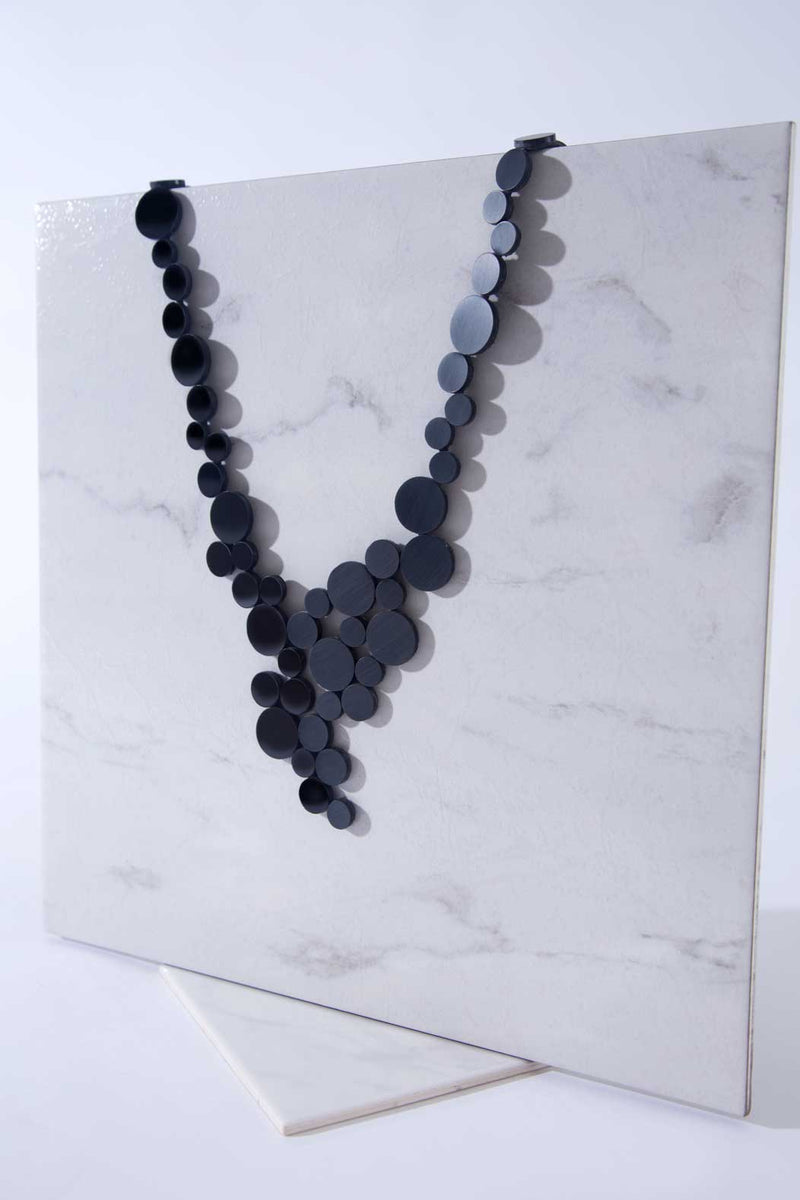 Collier Abstraction V - Argent