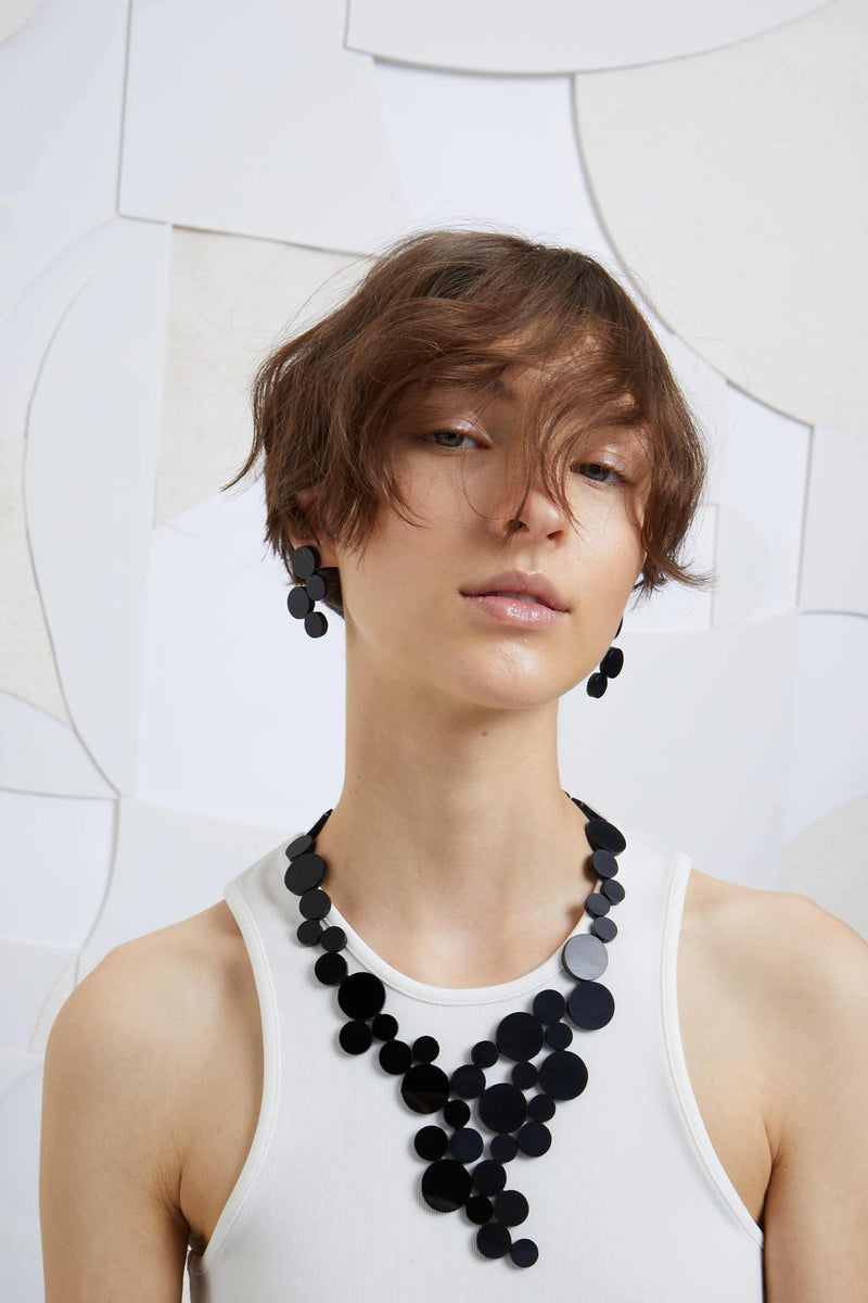 Abstraction Necklace V - Black