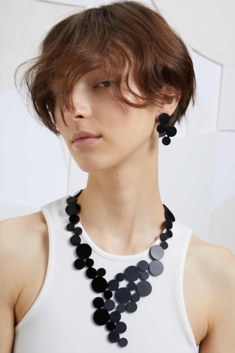 Abstraction Necklace V - Black