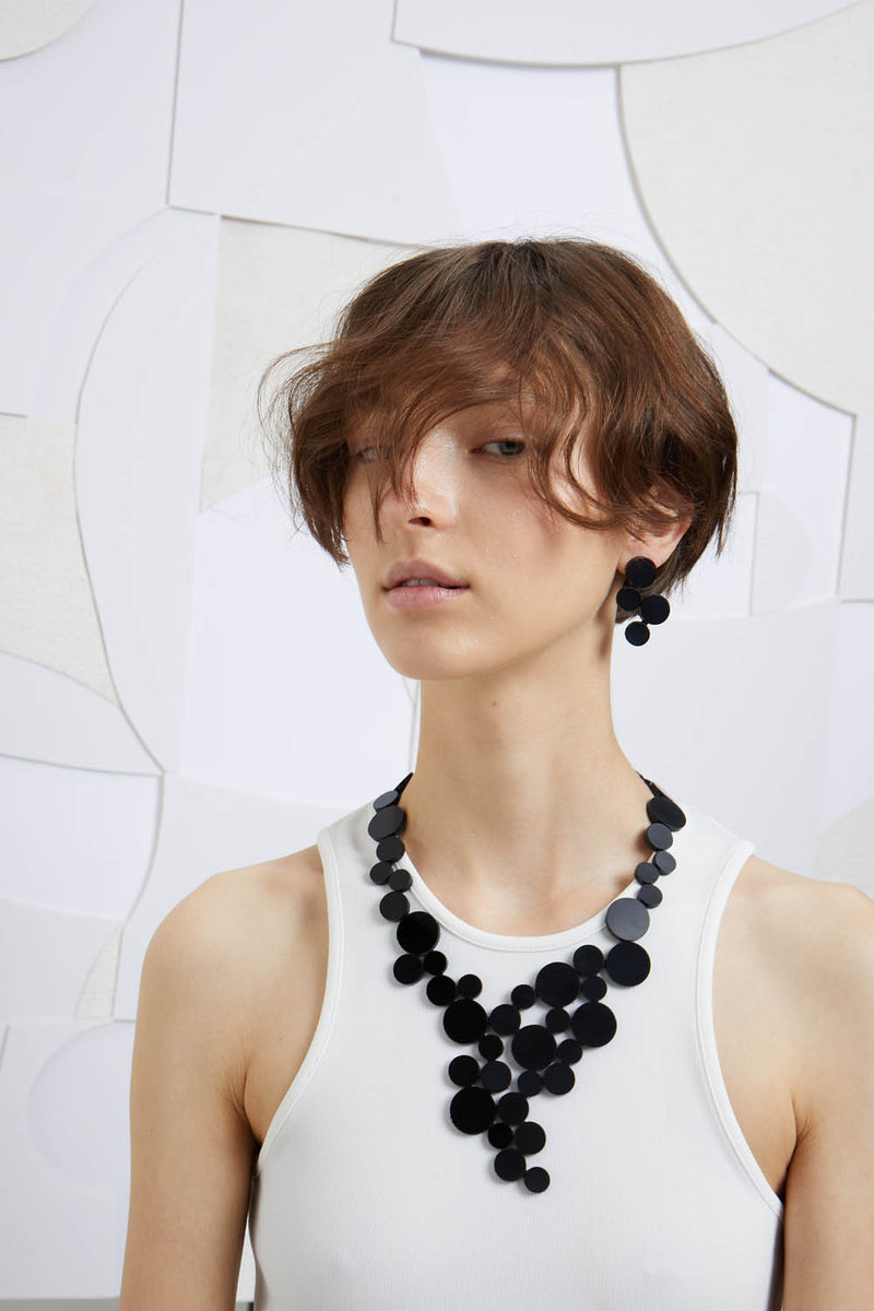 Abstraction Necklace V - Black