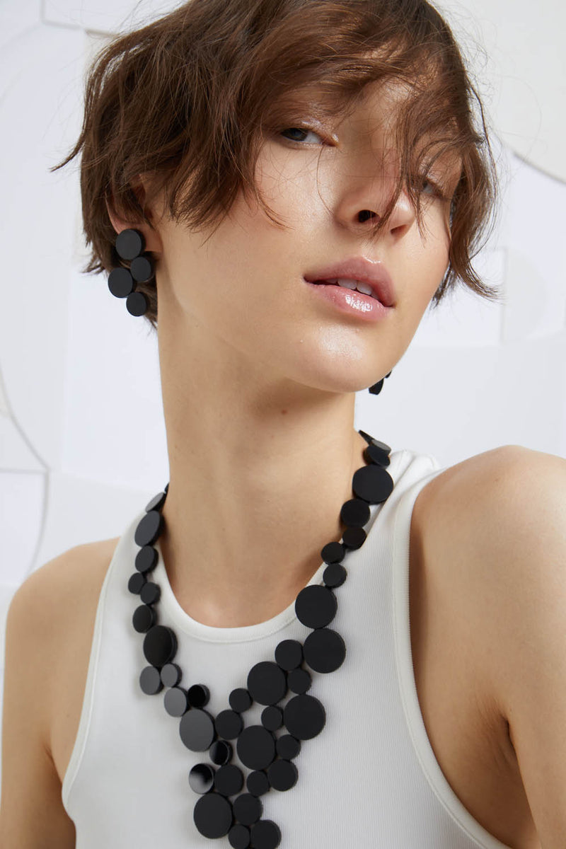 Abstraction Necklace V - Black