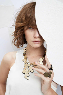 Abstraction Necklace V - Gold