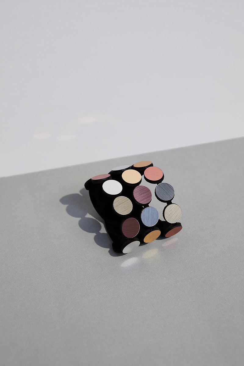 Bracelet Abstraction - Argent + Or + Or Rose