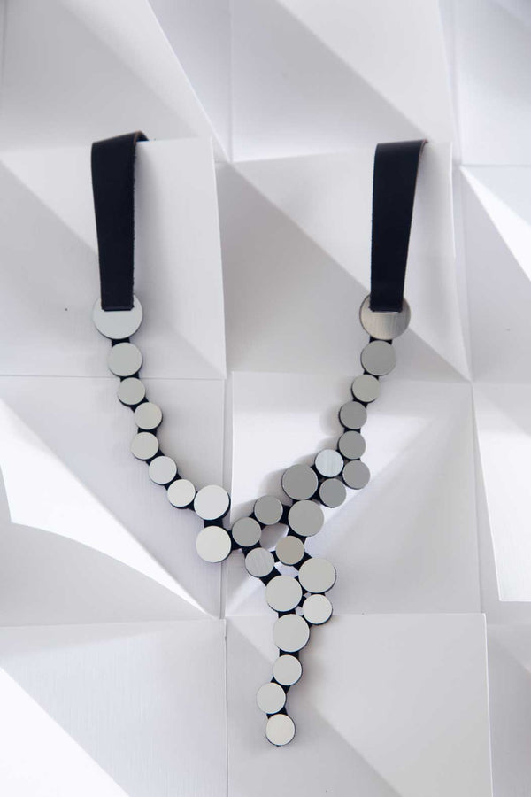 Abstraction Necklace V Small - Silver