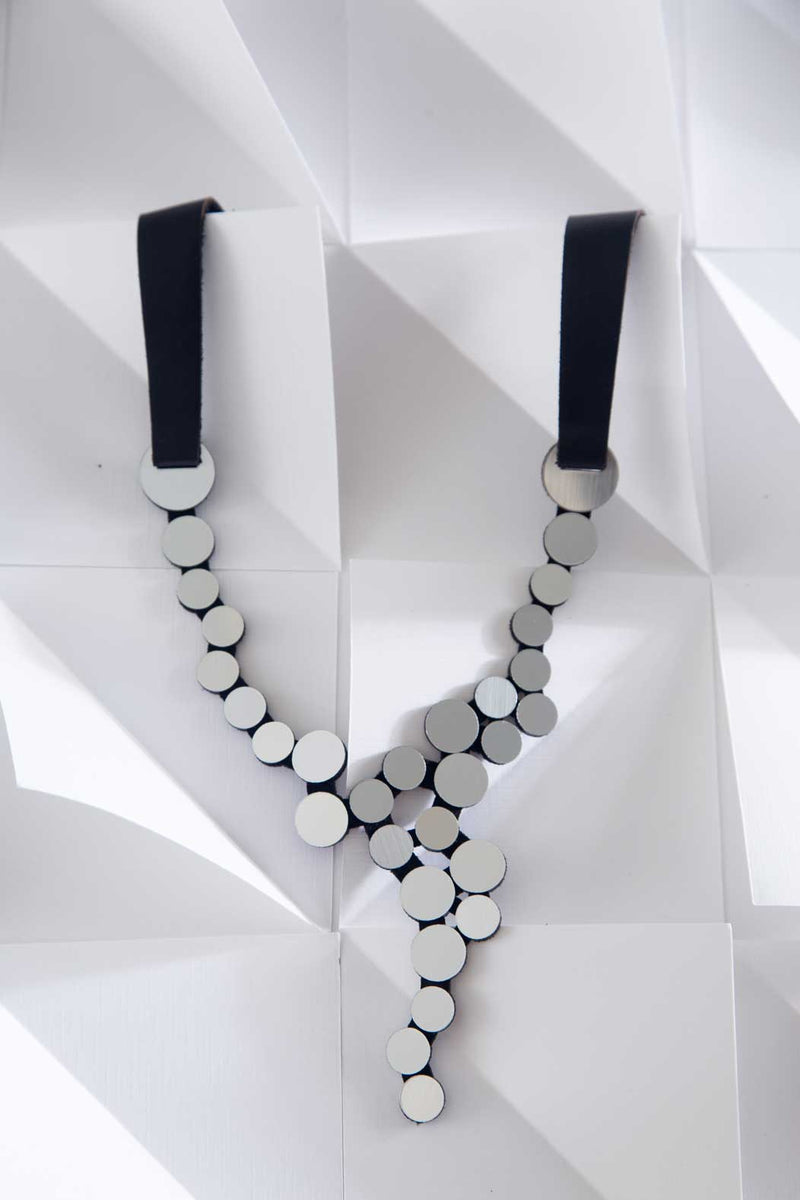 Collier Abstraction V - Argent