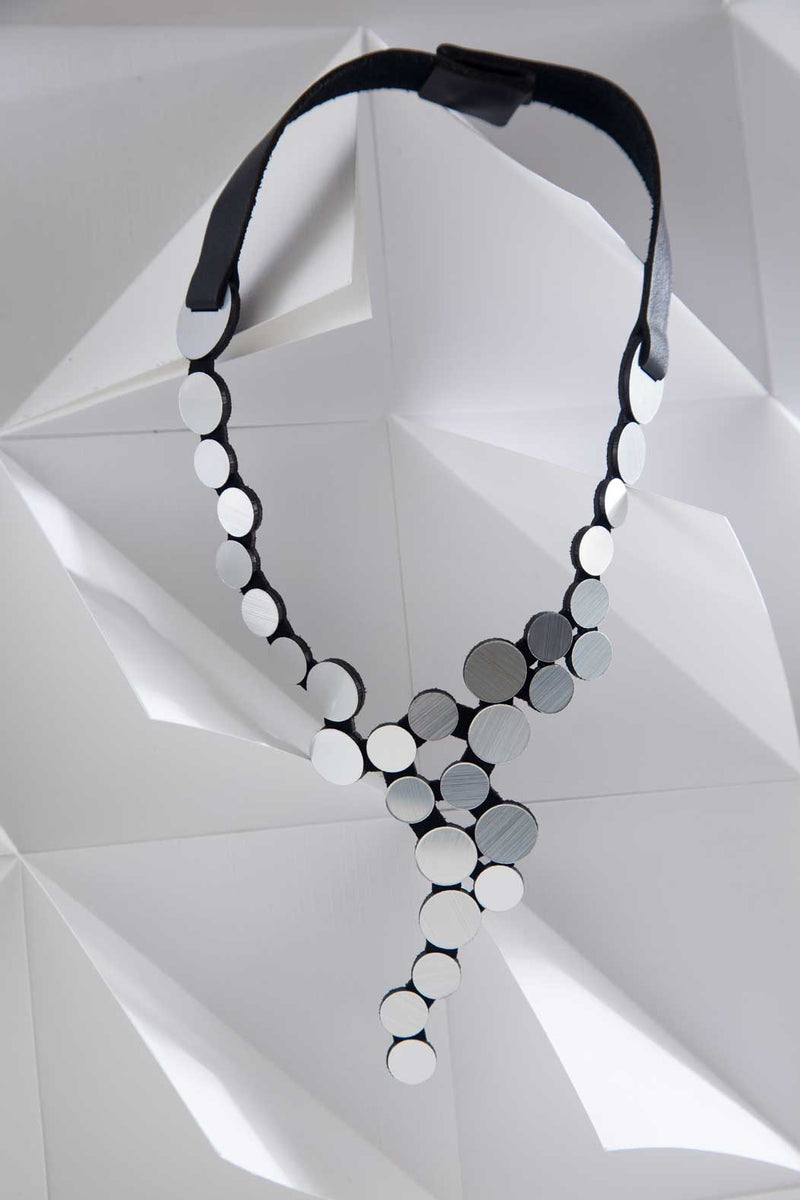 Collier Abstraction V - Argent