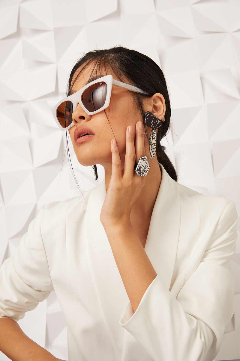 Boucles d'oreilles Greta - Polygone - Grand