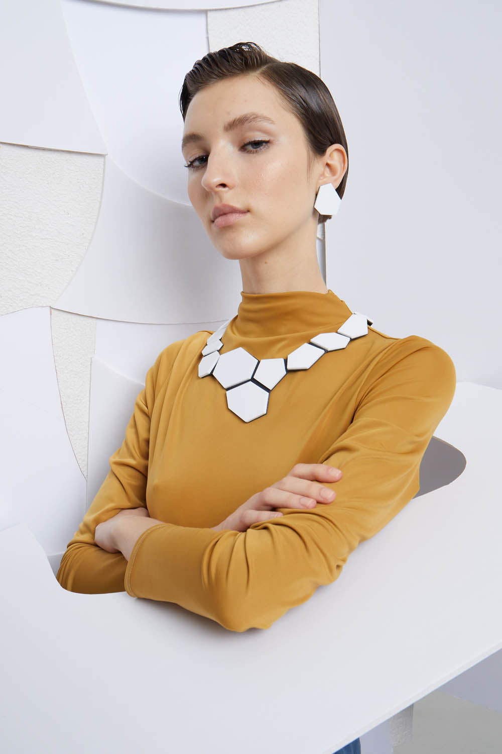 Boucles d'oreilles Greta - Polygone - Petit