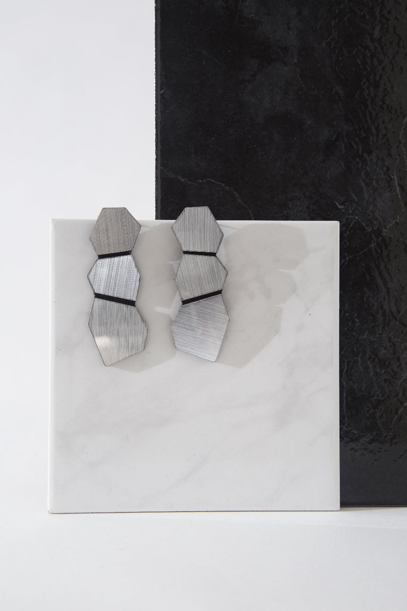 Greta Earrings - Polygon - Large