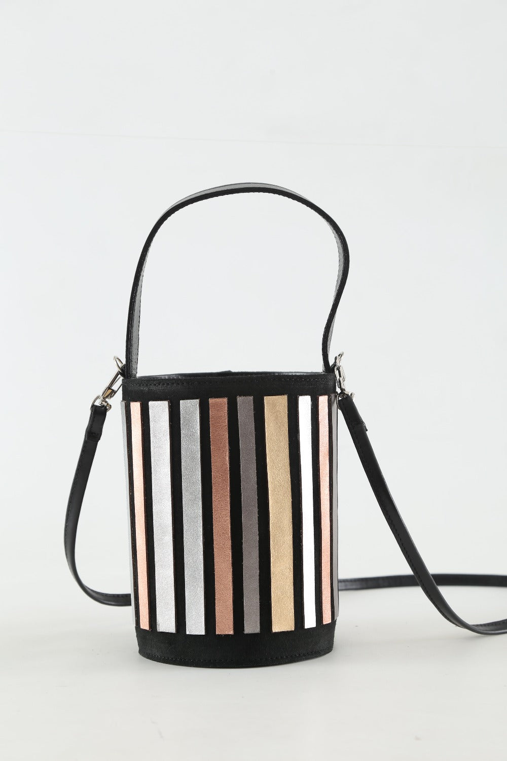 Pre-Orden - Bolsa de Cuero Rainbow Bucket - Colores Metálicos