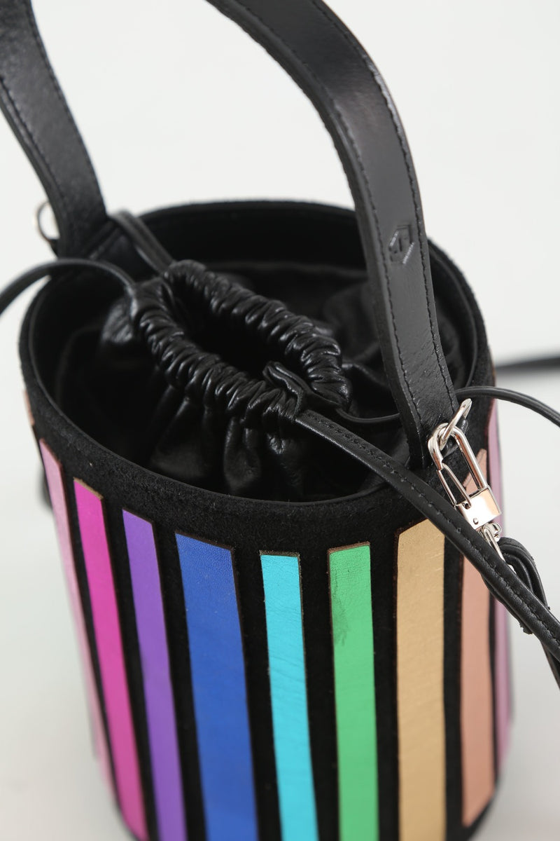 Pre-Venta - Bolso Rainbow Bucket Leather Bag - Colores Arcoíris