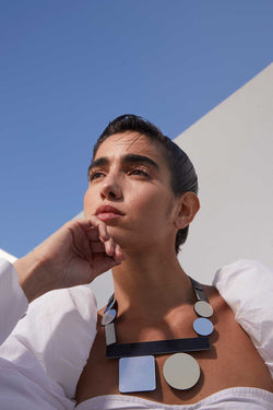 Bauhaus Necklace - Square/Circle