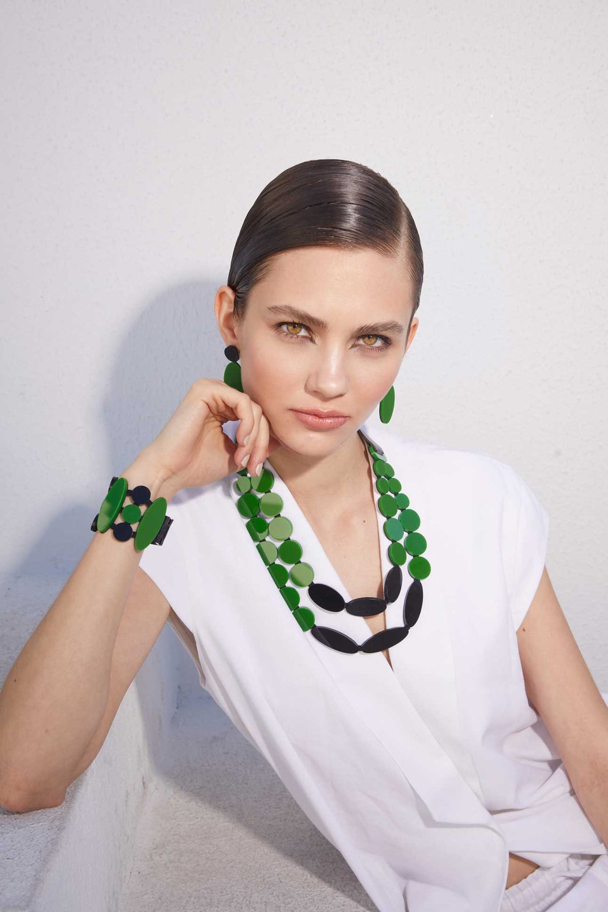 Iris Bracelet - Green/Black