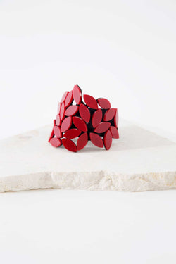 Brazalete Kate Leaves - Rojo