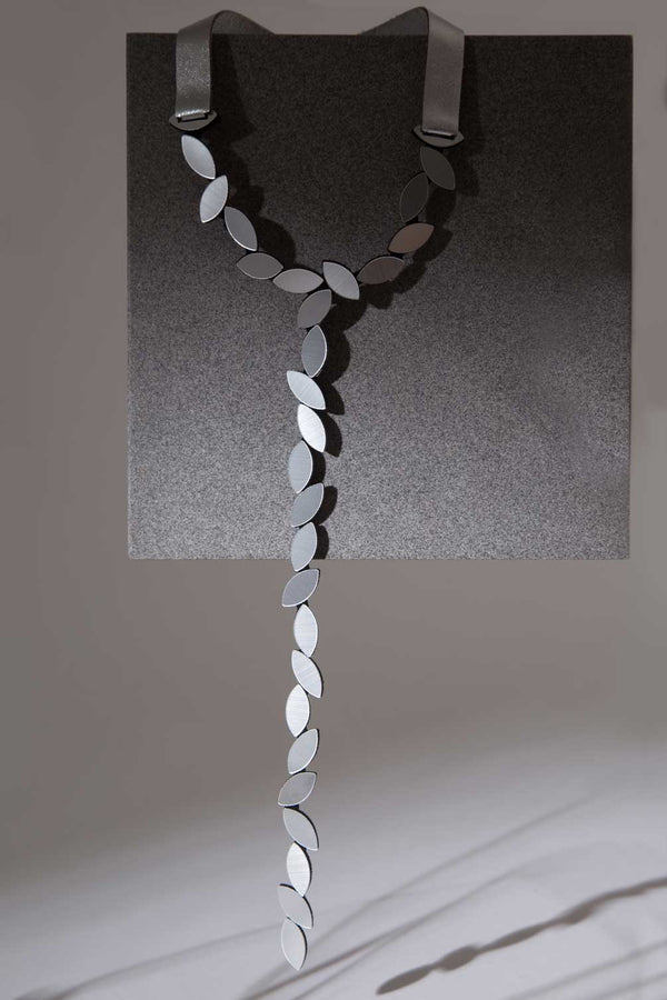 Collier Kate Leaves Y - Argent