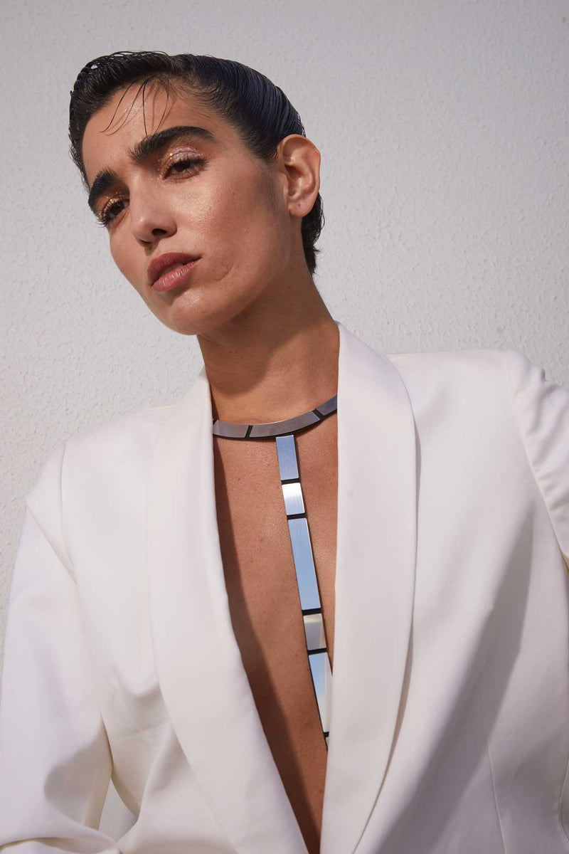 Collier Mies Y - Argent