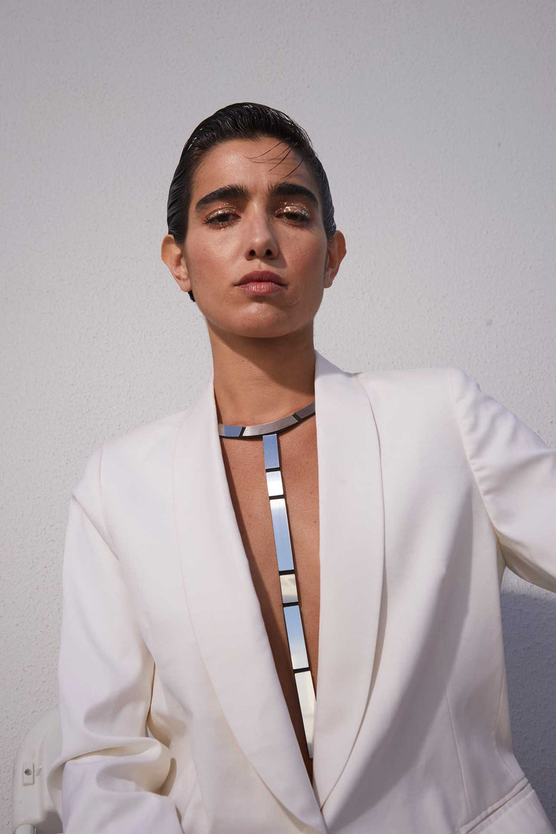 Collier Mies Y - Argent