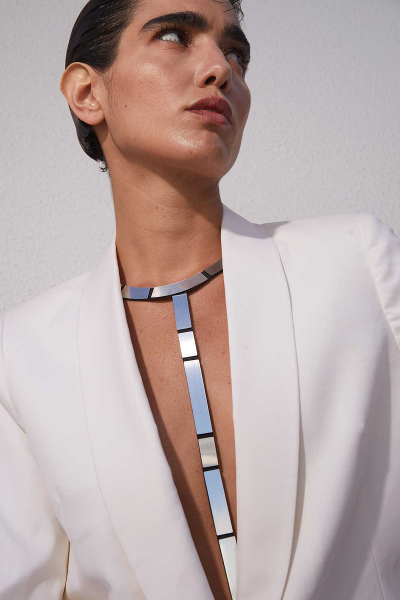 Collier Mies Y - Argent