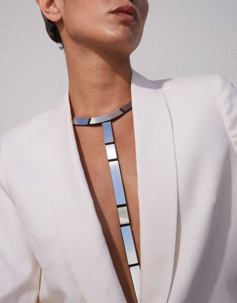 Collier Mies Y - Argent