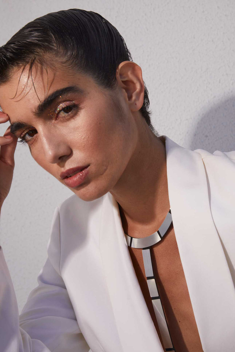 Collier Mies Y - Argent