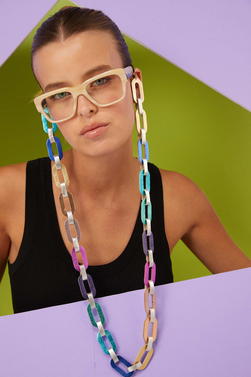 Rainbow Eyeglasses Chain - Rainbow Colors