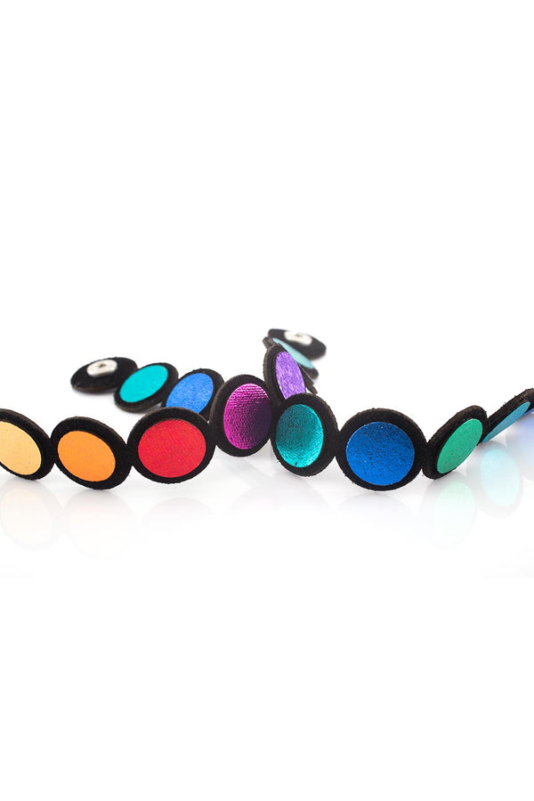 Rainbow Bracelet - Leather + Suede
