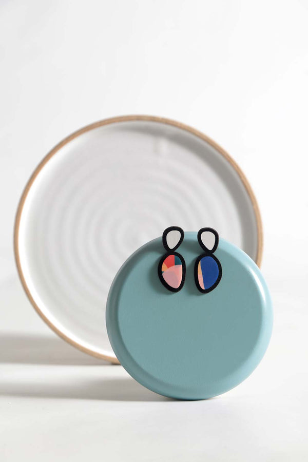 Stone Earrings - Colorful