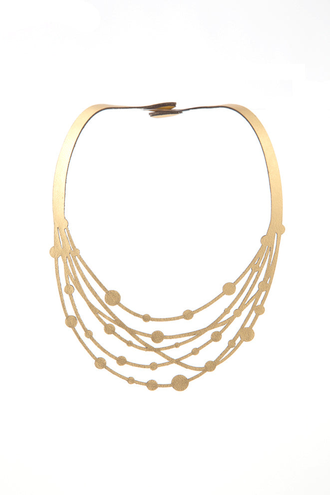 Victoria Threads Necklace - Gold *