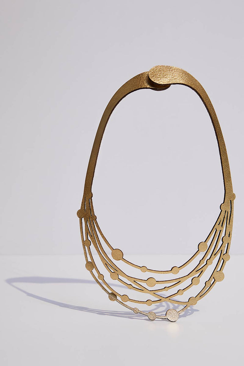 Victoria Threads Necklace - Gold *