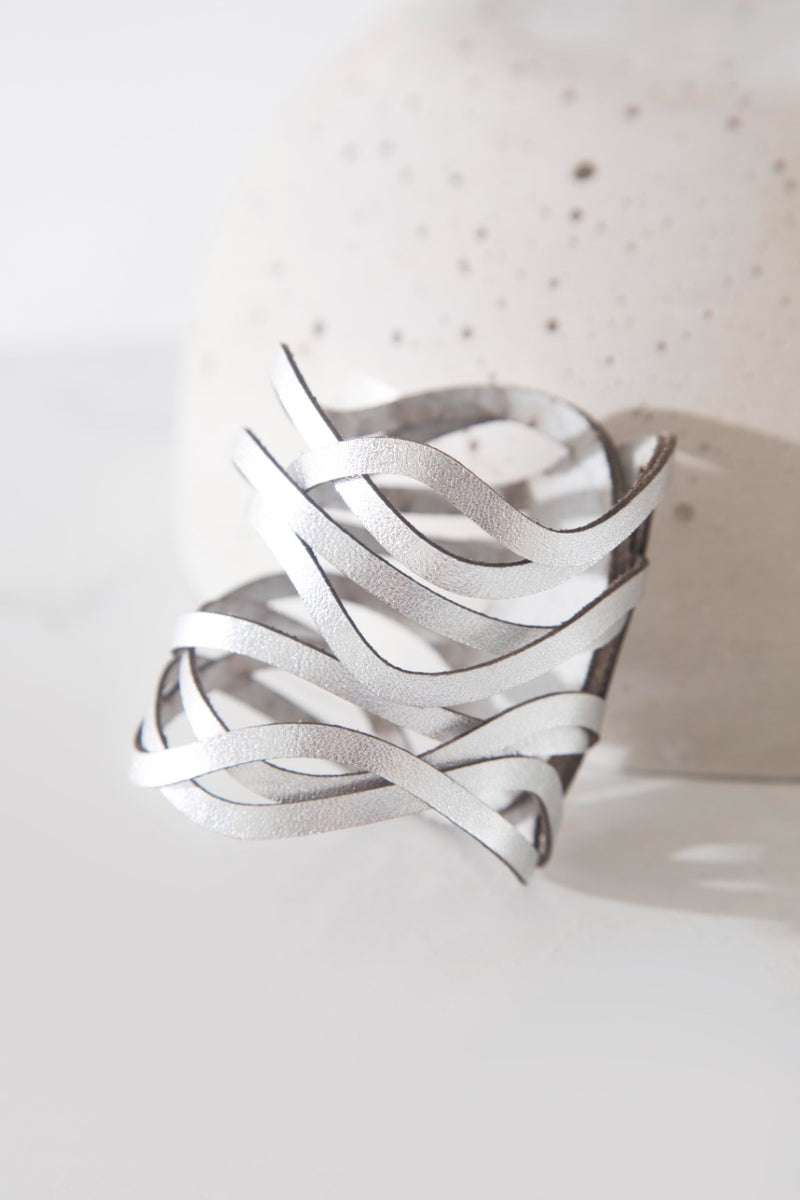 Curves Duo Cuff Bracelet - Silver