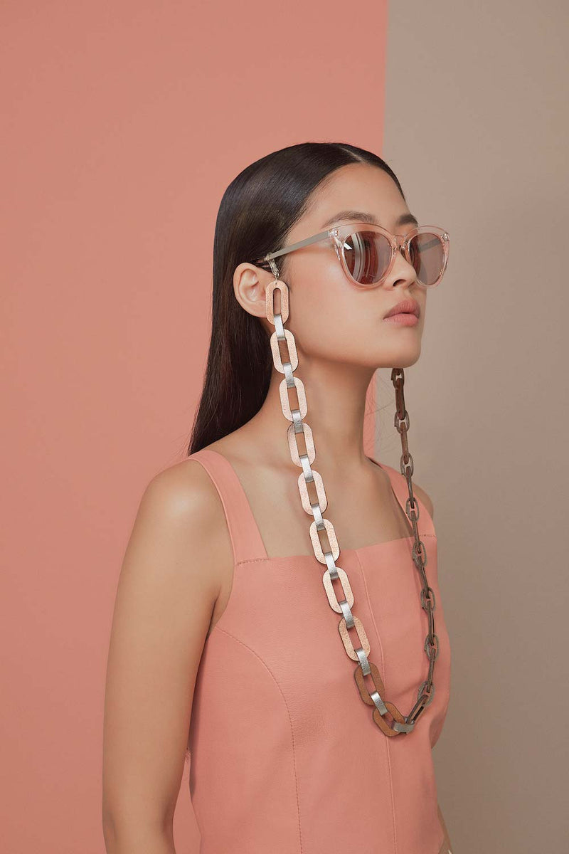 Rainbow Eyeglasses Chain - Silver & Rose Gold