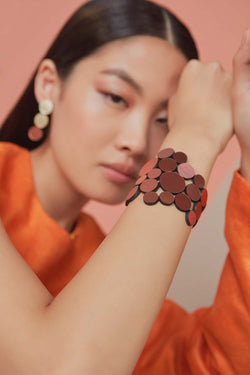 Abstraction Bracelet Asymmetric - Rose Gold